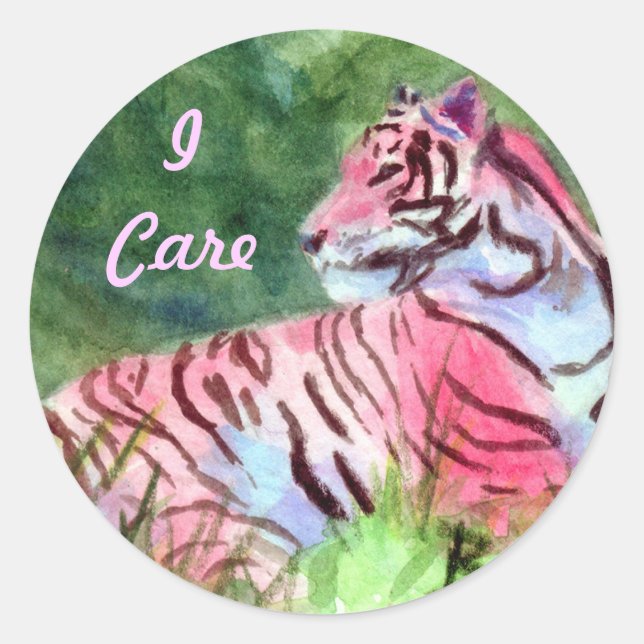 Pink Tiger Sticker (Front)