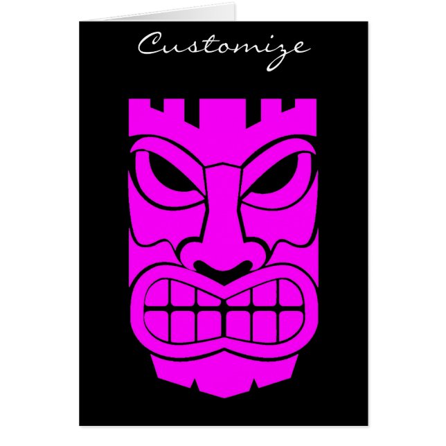 Pink Tiki Sculpture Thunder_Cove (Front)