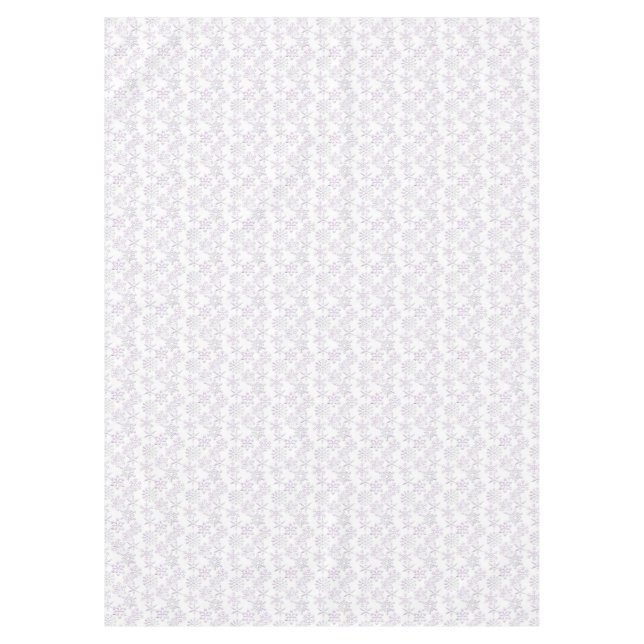 Pink Tint Christmas snowflake tablecloth (Front)