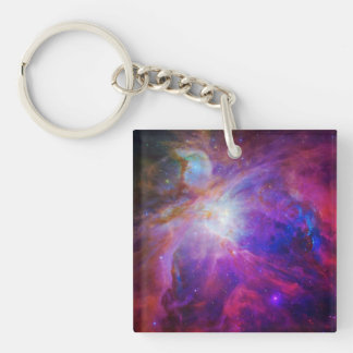 Pink Tinted Orion Nebula Key Ring