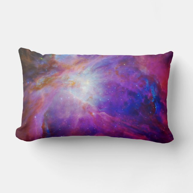 Pink Tinted Orion Nebula Lumbar Cushion (Front)