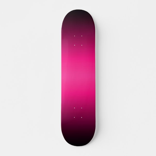 Pink to Black Gradient Skateboard (Front)