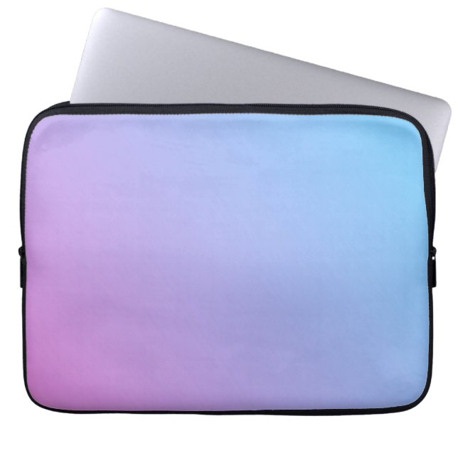 Pink to Blue 13” Neoprene Tablet or Laptop Case (Front)