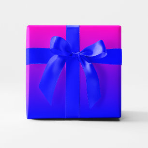 Pink to Blue Gradient Wrapping Paper