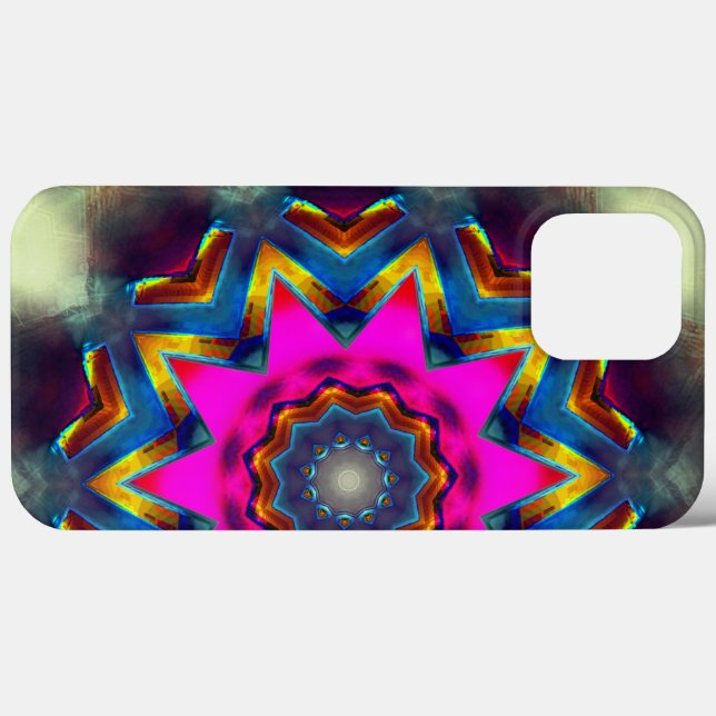 Pink to coloured flower or star in kaleidoscope Case-Mate iPhone case (Back (Horizontal))