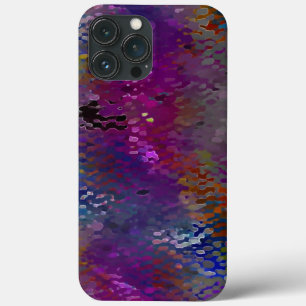 Pink to colourful scaly plaques and moth-eaten fau iPhone 13 pro max case