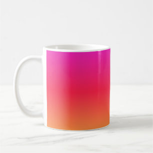 Pink to Orange Modern Gradient Coffee Mug