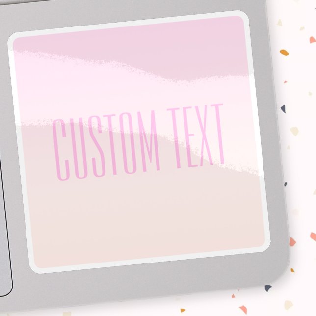 Pink to Peach Sunset Ombre with Customisable Text (Creator Uploaded)