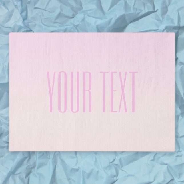 Pink to Peach Sunset Ombre with Customisable Text Tissue Paper (Creator Uploaded)