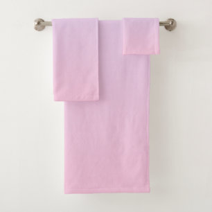 Pink to Purple Gradient Colours Bath Towel Set