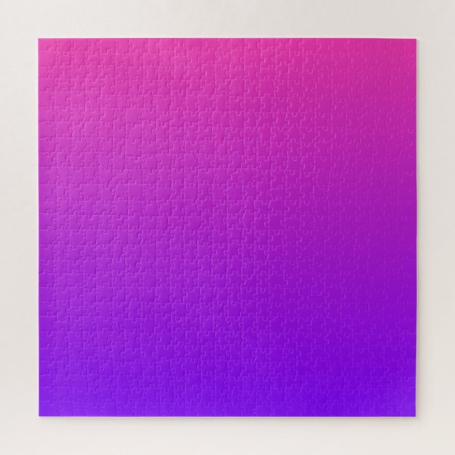 Pink to Purple | Modern Color Gradient Ombre Jigsaw Puzzle (Vertical)