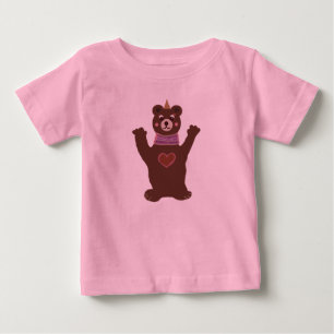 Pink Toddler Ruffle Tee with Bear