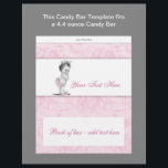 Pink Toile Baby Shower Candy Bar Wrapper<br><div class="desc">Adorable pink princess baby girl candy wrapper template. This cute vintage pink Toile baby girl candy bar wrapper template fits a 4.4 ounce size candy bar. Simply trim the edges, cover your candy bar and apply glue. You can easily add your text and/or images to the back side by simply...</div>