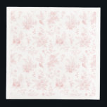 Pink Toile De Jouy Vintage Floral Chinoiserie Napkin<br><div class="desc">This Pink Chinoiserie Party Decor Collection, features delicate toile floral patterns for timeless elegance. Each piece in this collection showcases intricate designs in shades of pink, evoking a sense of sophistication and elegance. ★ Let me help you plan your next party! ★ If you need coordinating décor, please check my...</div>