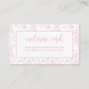 Pink Toile De Joy Chinoiserie Enclosure Card