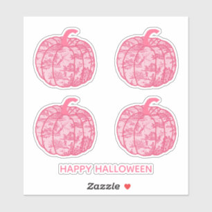 Pink Toile Pumpkins