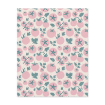 Pink Tomatoes Flat Paper Sheet