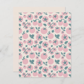 Pink Tomatoes Flat Paper Sheet