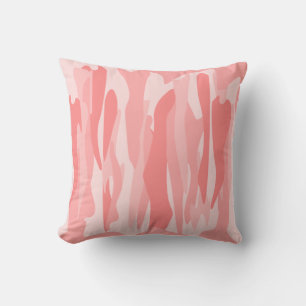 Pink Tone Abstract Camouflage Cushion