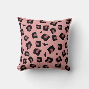 Pink Tone Leopard Seamless Pattern Cushion