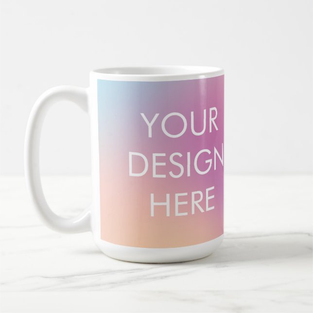 Pink-Toned Groovy Custom Mug (Left)