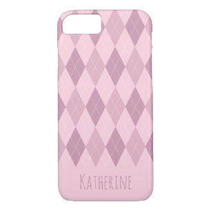 Pink Tones Argyle Pattern iPhone 7/8 Case