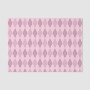 Pink Tones Argyle Pattern Tissue Paper