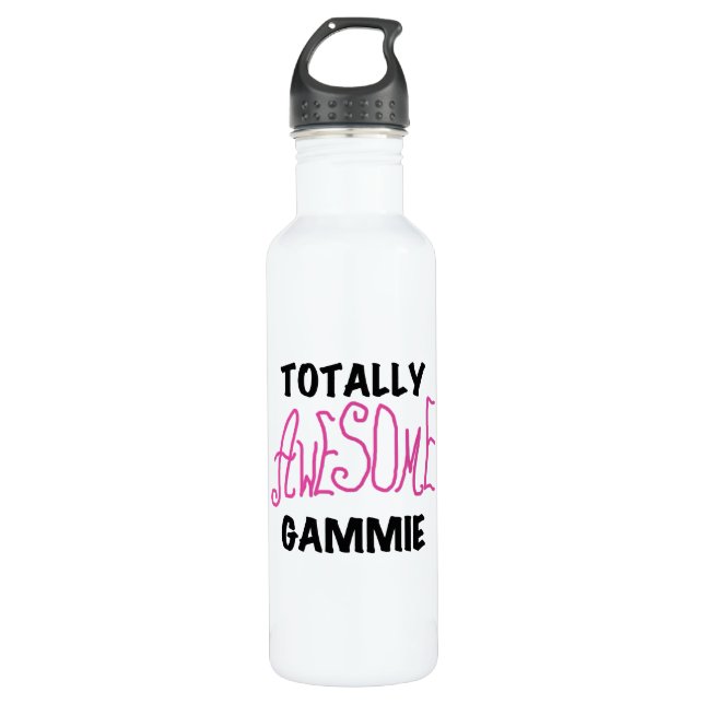 Pink Totally Awesome Gammie 710 Ml Water Bottle (Front)