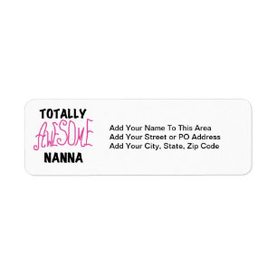Pink Totally Awesome Nanna T-shirts and Gifts