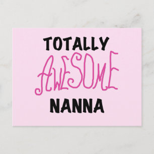 Pink Totally Awesome Nanna T-shirts and Gifts Postcard