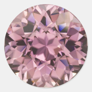 Pink Tourmaline 3 Classic Round Sticker