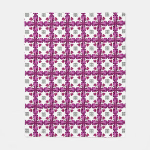 Pink Tourmaline Diamond Art, Pink Fleece Blanket