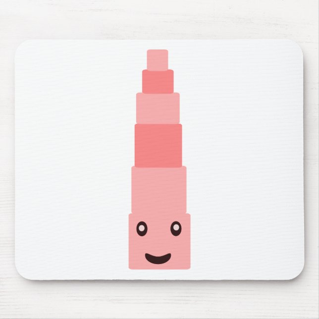 Pink Tower Montessori Mouse Mat (Front)