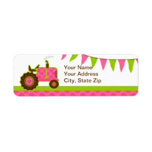 Pink Tractor 1st Birthday