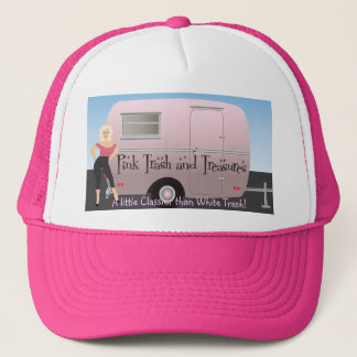 Pink Trash and Treasures logo Trucker Hat