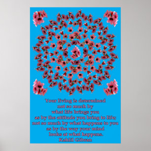 PINK TREE BELLS MANDALA 1 POSTER