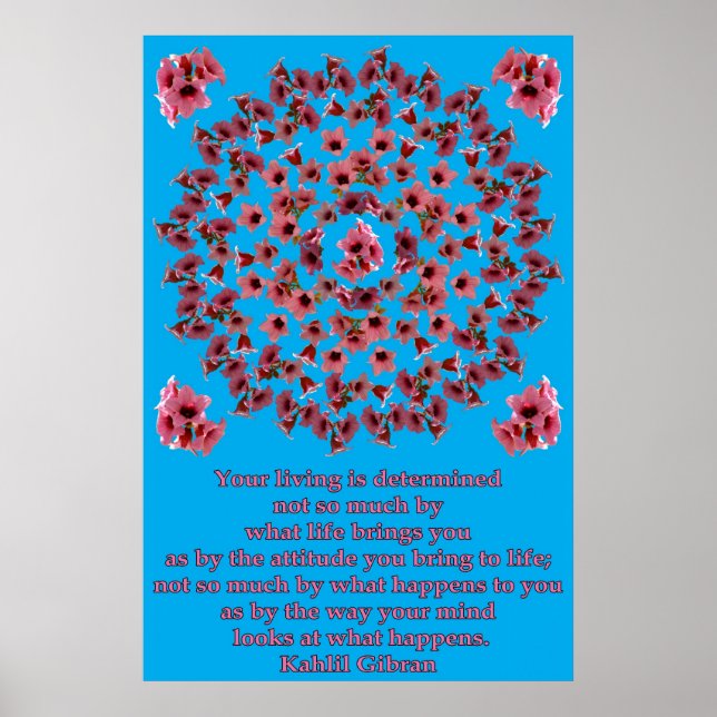 PINK TREE BELLS MANDALA 1 POSTER (Front)