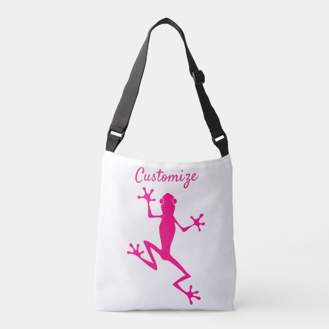 Pink Tree Frog Thunder_Cove  Crossbody Bag (Front)