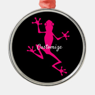 Pink Tree Frog Thunder_Cove Metal Tree Decoration