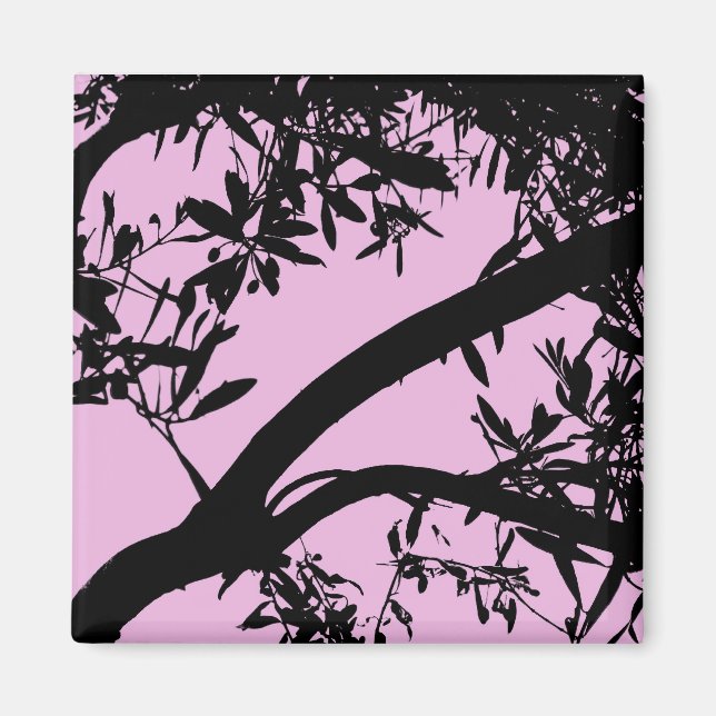 Pink Tree Magnet (Front)