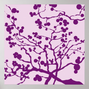 pink tree poster