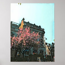 Pink Tree Poster