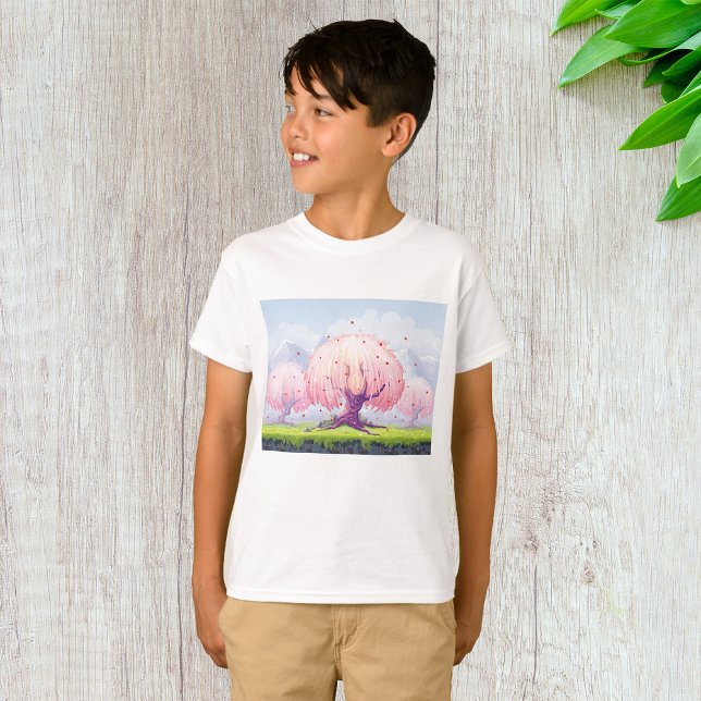 Pink Trees Illustration T-Shirt (Creator Uploaded)