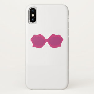 Pink Trendy   Sunglasses iPhone X Case