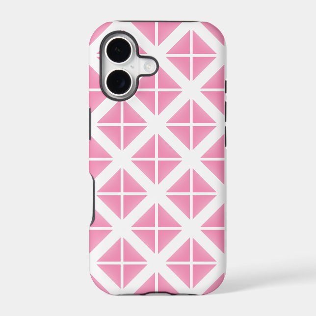 Pink Trendy Triangle Pattern (Back)
