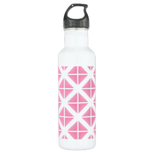 Pink Trendy Triangle Pattern 710 Ml Water Bottle
