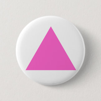 Pink Triangle 6 Cm Round Badge