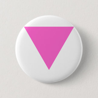 Pink Triangle 6 Cm Round Badge