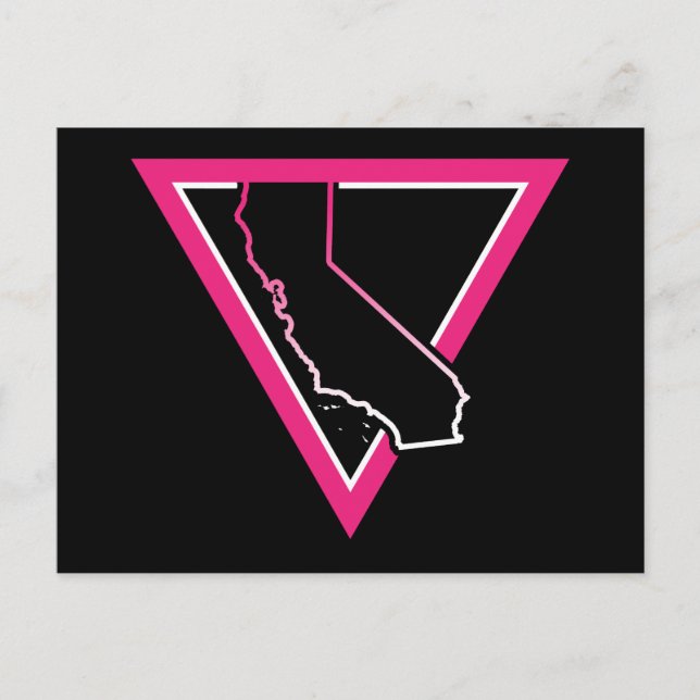 pink triangle california postcard (Front)