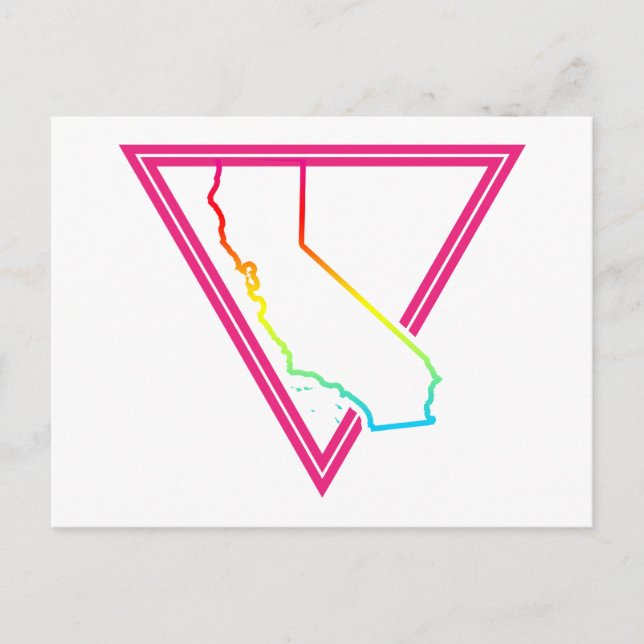 pink triangle california postcard (Front)